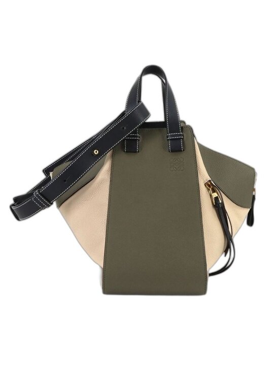 Loewe Handbags - Loewe Hammock 2-Way Bag Leather Khaki Beige Medium